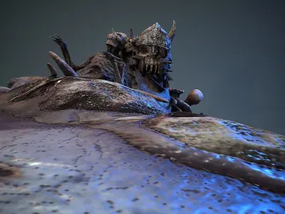 Rucar Monster 1 Low-poly 3D model