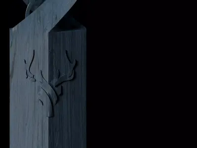 Moon Knife Free low-poly 3D model