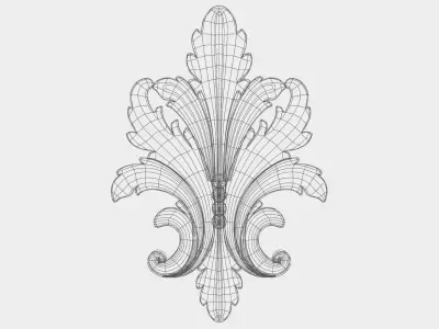 Carved decor for cnc 64 Free 3D model