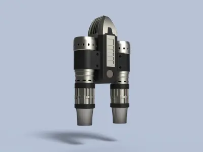 Jet booster of Peter Quill from Guardians of the Galaxy 3D model