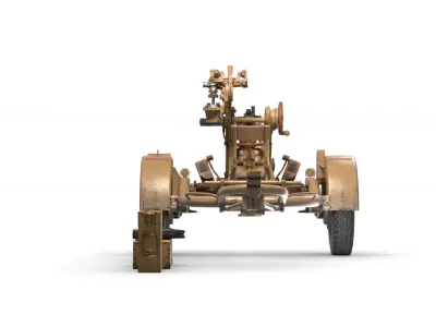 WWII Anti-Aircraft Gun  -  Flak 30 3D model