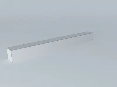 Wooden block bench Free 3D model