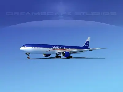 Boeing 777-300 Lan Chile 3D model