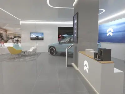 NIO Auto Mall Exhibition Hall 3D model