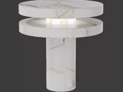 Modern Marble Table Lamp Luxury Decorative Lighting 3D Model Free low-poly 3D model