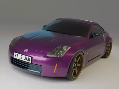 Modified Nissan 350z Free 3D model