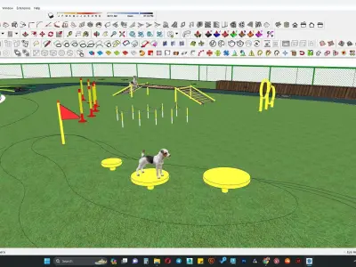 3D park for dogs 3D model