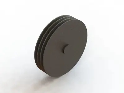 Polia Para Correias Pulley for V-A Belts 145 3D model