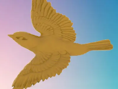 sparrow 3D MODEL STL FILE FOR CNC ROUTER LASER 3D print model