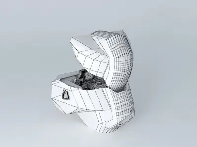 Black Knights Knightmare Frame Cockpit Free 3D model