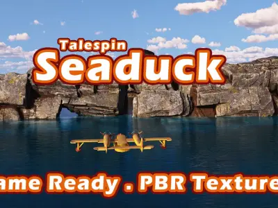 Seaduck Plane 3D model Low-poly 3D model