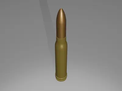 German Bullet Free Free low-poly 3D model