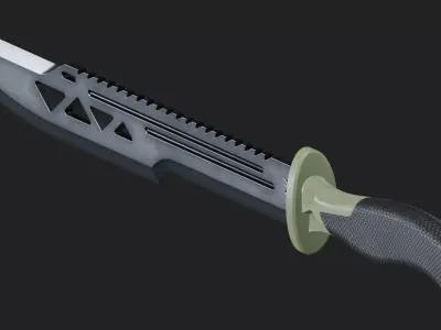 Machete-Gear Low-poly 3D model