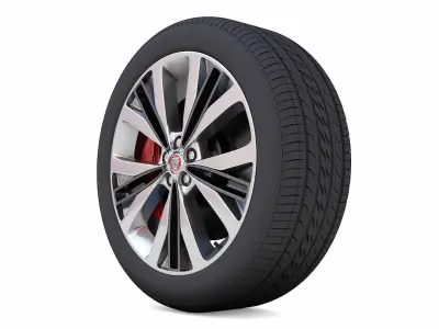 JaguarF Pace Rim 3D Model Low-poly 3D model