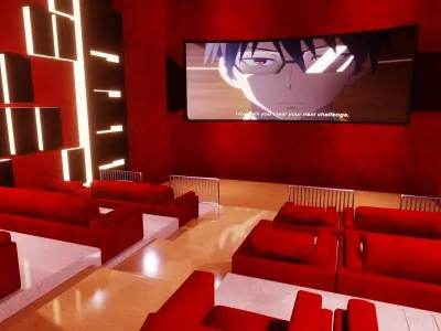 Private Movie Theatre 3D model