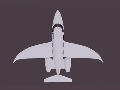 Private Jet - Small Low-poly 3D model