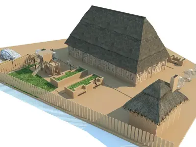 Bungalow Restaurant 3D model