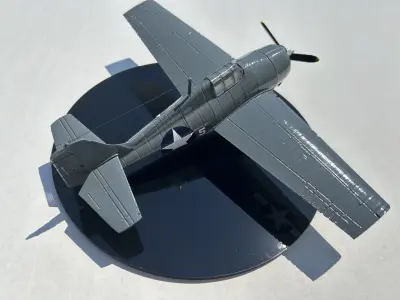 Grumman F4F-4 Wildcat 3D print model