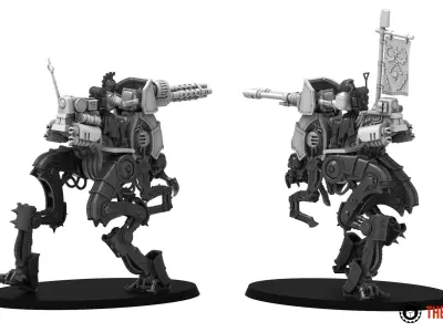 Dark Techno - Mantis Strider cannons upgrade 3D print model