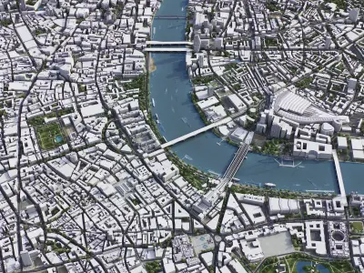 London Low-poly 3D model