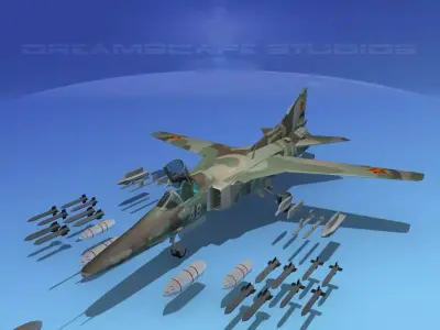 Mig-27 Flogger  V11 Kazakhstan 3D model