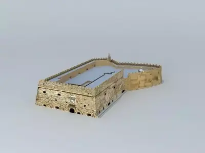 Venetian fortress koules Heraklion 3D model
