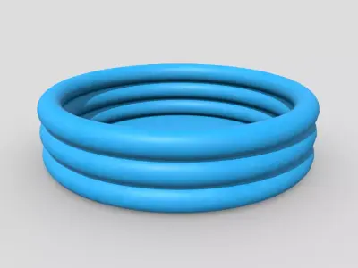 CC0 - Inflatable Pool Free low-poly 3D model