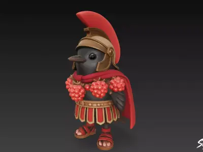 Brri Brri Bicus Dicus Bombicus - Italian Brainrot Low-poly 3D model