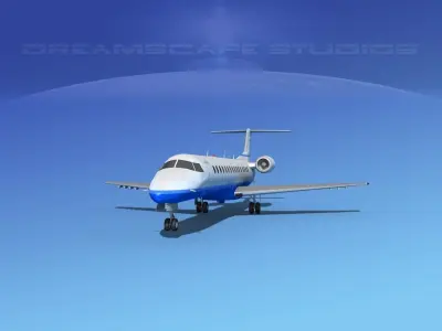 Embraer ERJ-140 Gulf Coast Jet 3D model