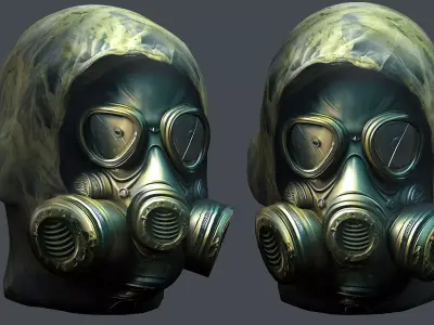 Helmet 3d model military combat Military Low-poly Low-poly Low-poly 3D model