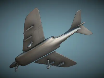 Supermarine Scimitar - 3D Printable Model 3D print model