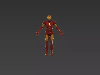 Iron Man MK4 3D Model - CXC Low-poly 3D model