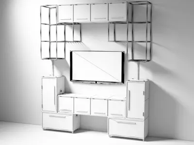 Tetris Sideboard Free 3D print model