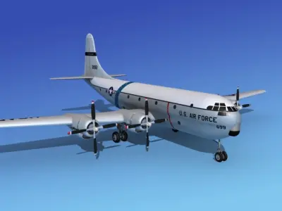 Boeing C-97 Stratofreighter V04 3D model