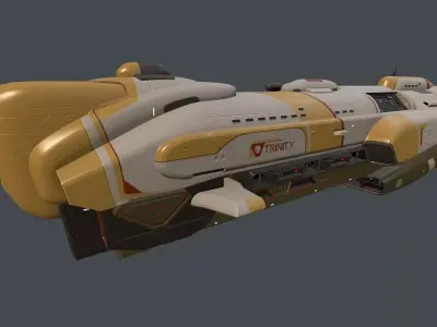 Trinity Ship Low-poly 3D model