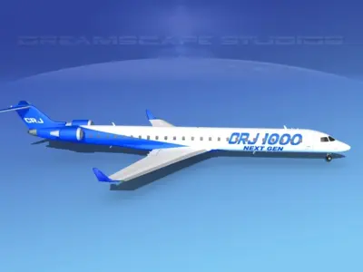 Bombardier CRJ1000 Bombardier 3D model
