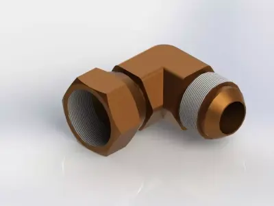 HYDRAULIC 90 DEG ELBOW SWIVEL 6500-8-8 Free 3D model