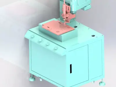  Automatic screw machine 3D model