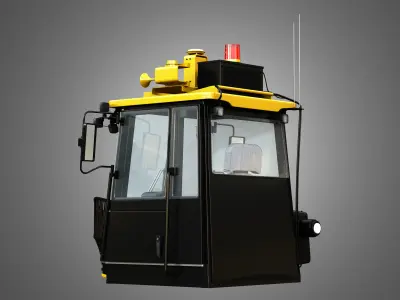 Driving Cabin - Landfill Compactor 3D model