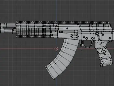 Ak-12 ak - rifle Free low-poly 3D model
