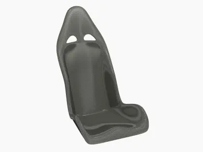 Tecnocraft T2 Carbon Seat Low-poly 3D model