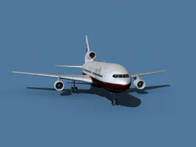 Lockheed L-1011-50 Trans World 3 3D model