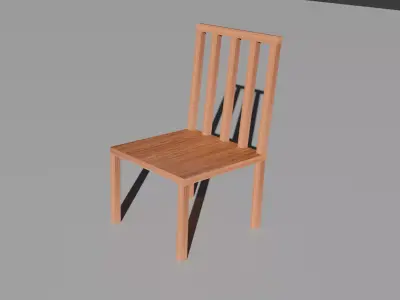 Very Basic Chair Free low-poly 3D model
