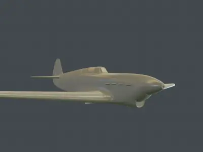 Yak-1 fighter model for 3D-printing 3D print model