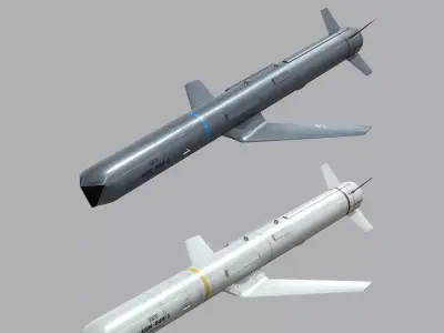  AGM-84H-K SLAM-ER Low-poly 3D model