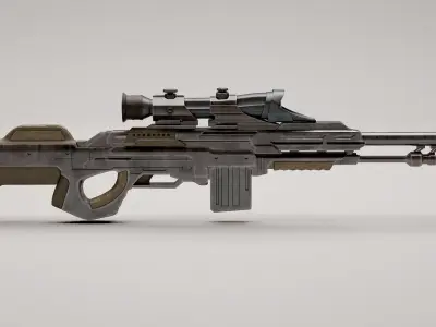 Assault Sci-fi rifle 3D model