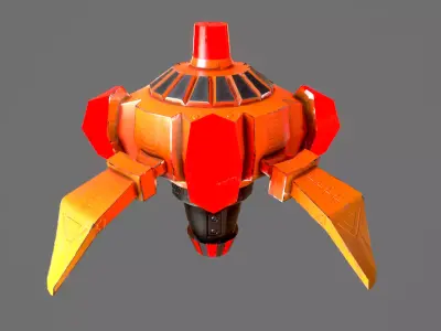 Air Mine Low-poly 3D model