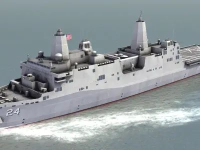 USS Arlington LPD-24 3D model