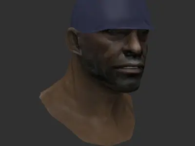 Johny man wearing cap 3D model