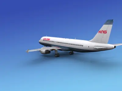 Airbus A320 Corporate 2 3D model